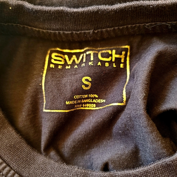 RARE Vtg Y2K Switch Remarkable Japanese Propaganda Graphic Short Sleeve Tee S - Picture 8 of 10